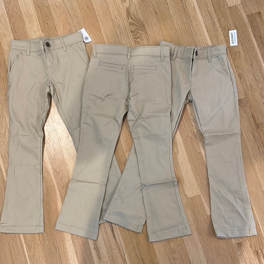 Old Navy Tan bootcut uniform pants - Picture 2 of 2